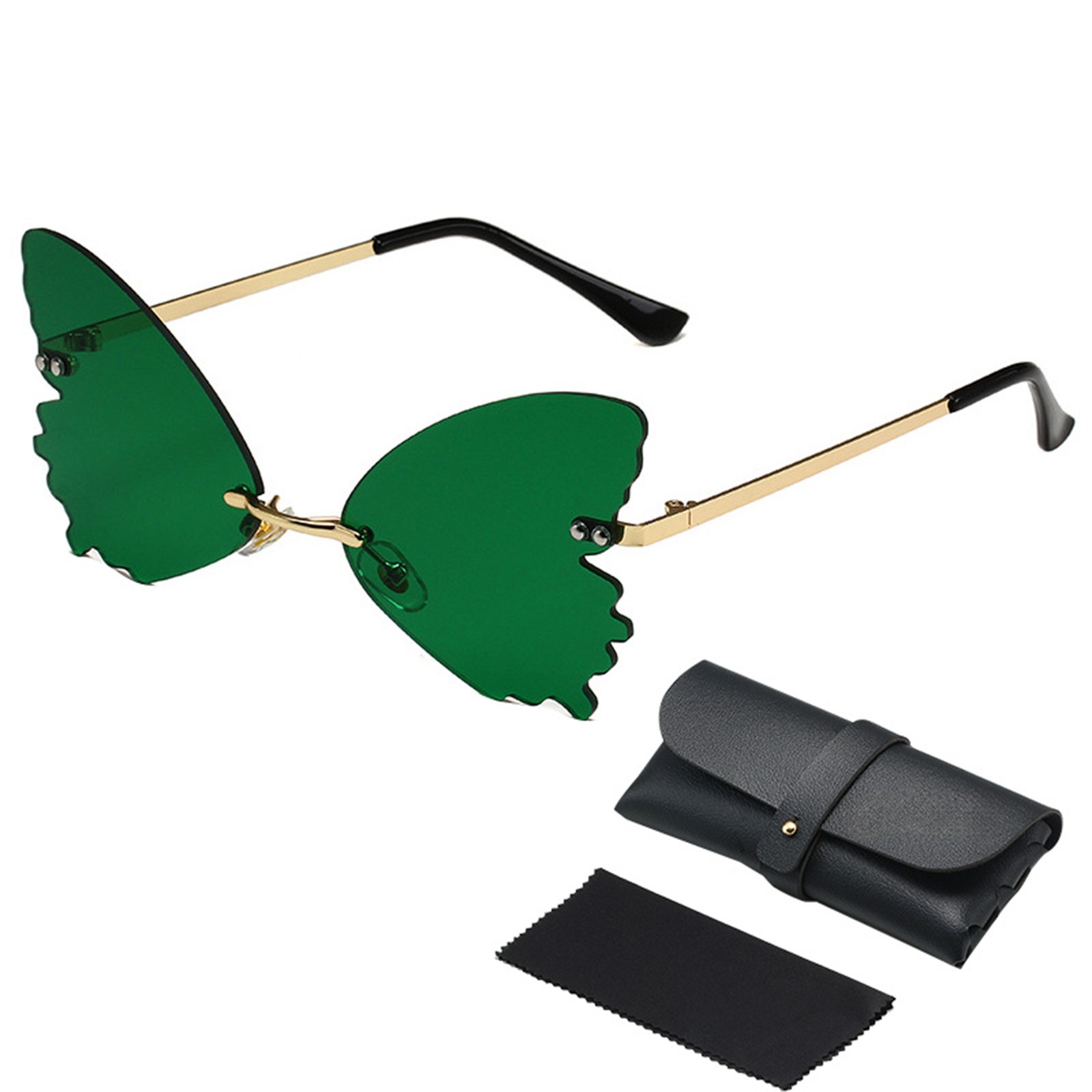 thumbnail image 2 of St. Patrick's Day Gafas de Sol Irlandesas Gafas de Sol Verdes Cuatro Hojas, 2 of 2